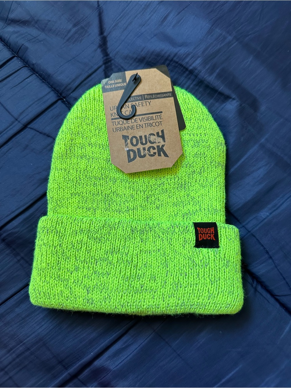 Tough Duck Men’s High-Visibility Neon Green Knit Beanie